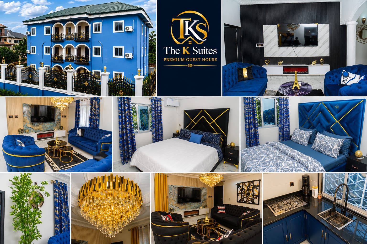 Inside The K Suites — lounges, bedrooms, kitchen